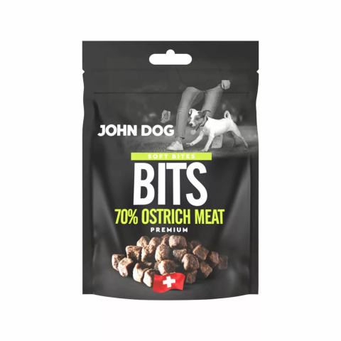 Chapsy John Dog Soft. Struś – 70% – 100 g Chapsy John Dog Soft. Struś – 70% – 100 g