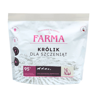 Farma – Królik Dla Szczeniąt Hipoalergiczna Tłoczona na Zimno, 2 kg