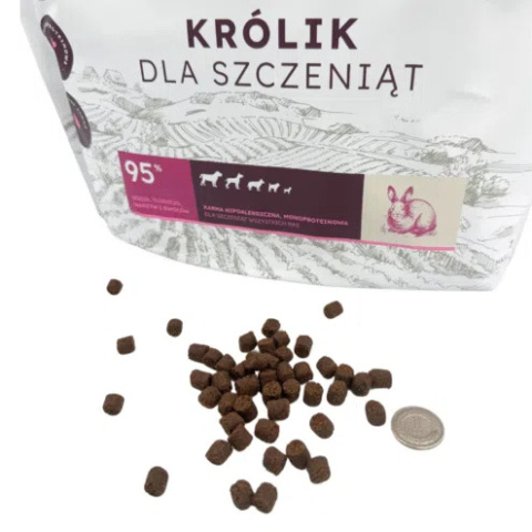 Farma – Królik Dla Szczeniąt Hipoalergiczna Tłoczona na Zimno, 2 kg Farma – Królik Dla Szczeniąt Hipoalergiczna Tłoczona na Zimno, 2 kg