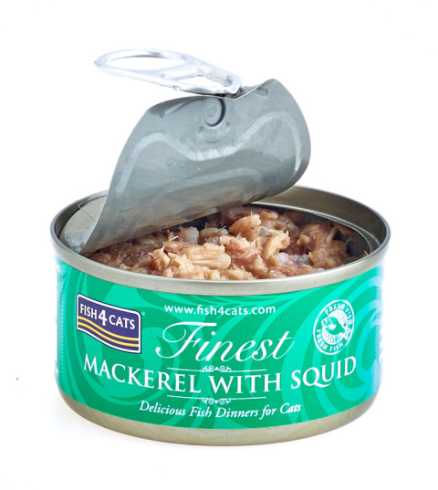Finest Fish4Cats Filety Makrela z Kałamarnicą Finest Fish4Cats Filety Makrela z Kałamarnicą
