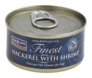 Fish4Cats Mackerel with Shrimp – Makrela z Krewetkami 70g