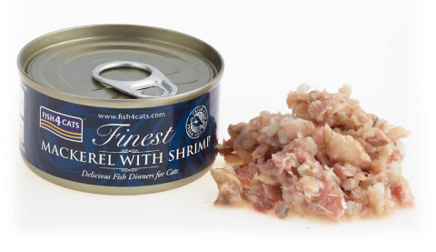 Fish4Cats Mackerel with Shrimp – Makrela z Krewetkami 70g Fish4Cats Mackerel with Shrimp – Makrela z Krewetkami 70g