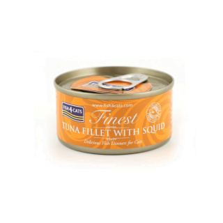 Fish4Cats Tuna Fillet With Squid – Tuńczyk z Kałamarnicami 70g