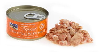 Fish4Cats Tuna Fillet With Squid – Tuńczyk z Kałamarnicami 70g
