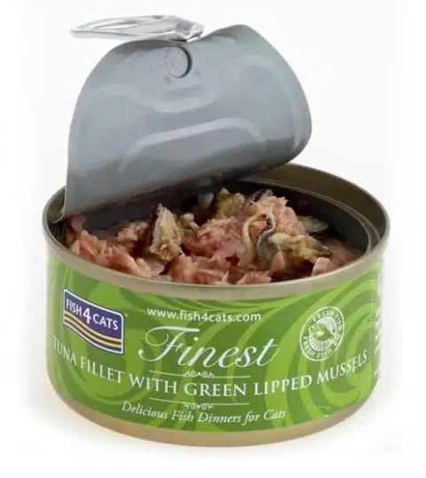 Fish4Cats Tuna Fillet with Green Lipped Mussel – Tuńczyk z Omułkiem Fish4Cats Tuna Fillet with Green Lipped Mussel – Tuńczyk z Omułkiem