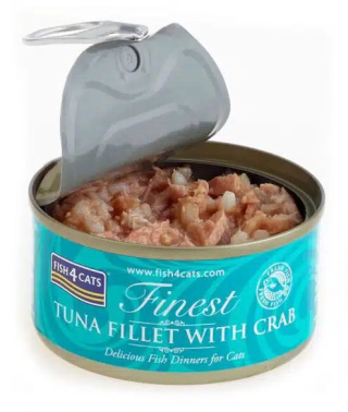 Fish4Cats Wet Tuna Fillet with Crab – Tuńczyk z Krabem 70g