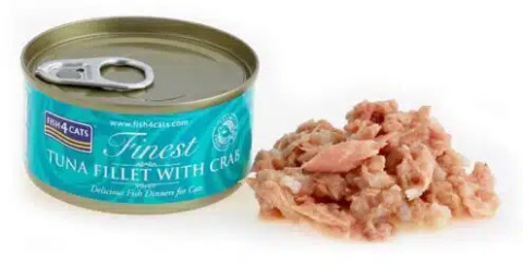 Fish4Cats Wet Tuna Fillet with Crab – Tuńczyk z Krabem 70g Fish4Cats Wet Tuna Fillet with Crab – Tuńczyk z Krabem 70g