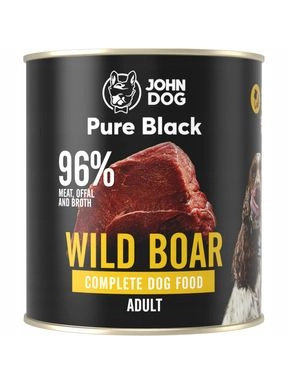 John Dog Karma mokra Pure Black Dzik 800g