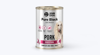 John Dog Karma mokra Pure Black Sensi digestion wieprzowina wsparcie układu pokarmowego 400 g