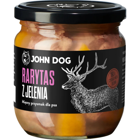 John Dog Rarytas premium z jelenia dla psa 380g John Dog Rarytas premium z jelenia dla psa 380g