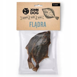 John Dog Suszony gryzak dla psa. Flądra 2szt