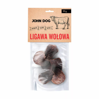 John Dog Suszony gryzak dla psa. Ligawa wołowa 30g