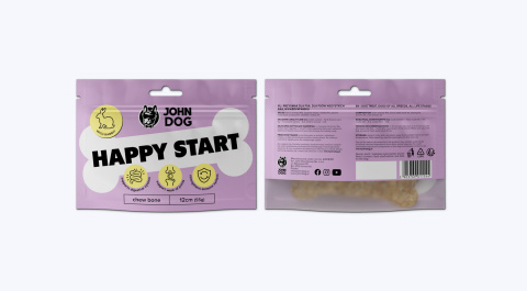 John dog Kość do żucia Happy Start John Dog 12 cm John dog Kość do żucia Happy Start John Dog 12 cm