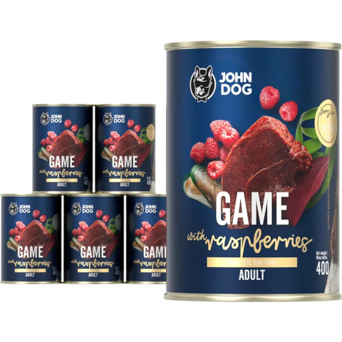 Karma mokra Berry Line. Dziczyzna z malinami 400g Karma mokra Berry Line. Dziczyzna z malinami 400g