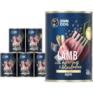 Karma mokra Berry Line Junior. Jagnięcina ze śledziem i borówkami 400g