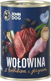 Karma mokra Berry Line Junior. Wołowina z królikiem i jeżynami 400g
