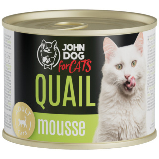 Karma mokra John Dog for Cats mus przepiórka 200 g