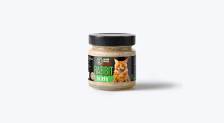 Karma mokra dla kotów John Dog for Cats Galaretka 170g - królik