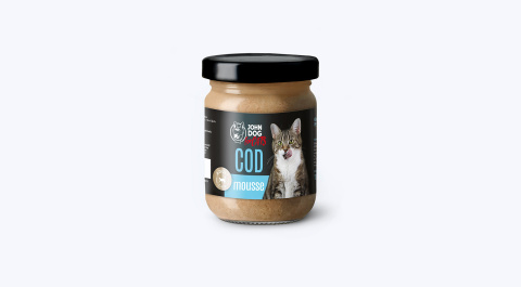 Karma mokra dla kotów John Dog for Cats MUS 100g - dorsz Karma mokra dla kotów John Dog for Cats MUS 100g - dorsz