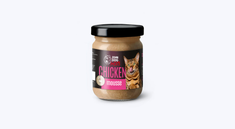 Karma mokra dla kotów John Dog for Cats MUS 100g - kurczak