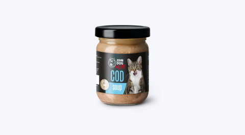 Karma mokra dla kotów John Dog for Cats ZUPA 100g - dorsz Karma mokra dla kotów John Dog for Cats ZUPA 100g - dorsz