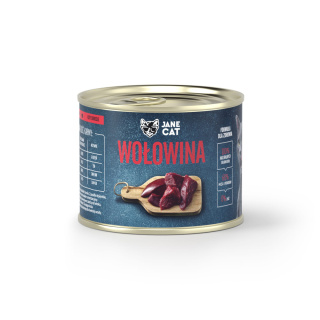 Karma mokra premium Jane Cat. Wołowina 200 g