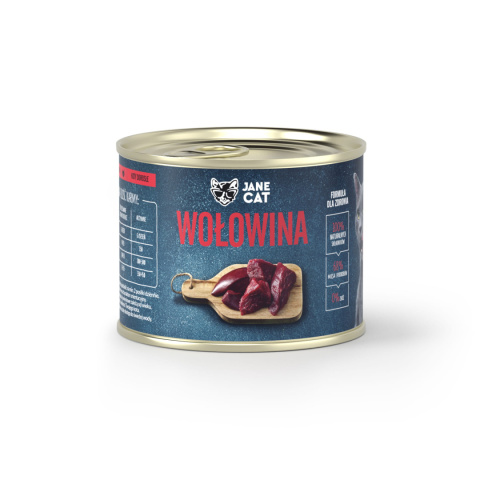 Karma mokra premium Jane Cat. Wołowina 200 g