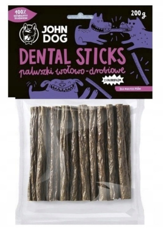 John Dog Dental sticks paluszki wołowo-drobiowe z chlorofilem