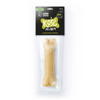 Kość do żucia z dodatkiem strusia John Dog – 17 cm