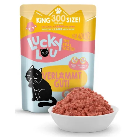 Lucky Lou Lifestage Adult Drób i jagnięcina saszetka 300 g Lucky Lou Lifestage Adult Drób i jagnięcina saszetka 300 g