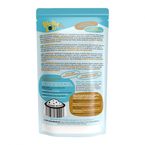 Lucky Lou Lifestage Adult Drób i jeleń saszetka 300 g Lucky Lou Lifestage Adult Drób i jeleń saszetka 300 g