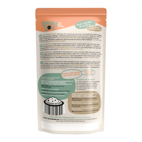 Lucky Lou Lifestage Adult Drób i królik saszetka 300 g Lucky Lou Lifestage Adult Drób i królik saszetka 300 g