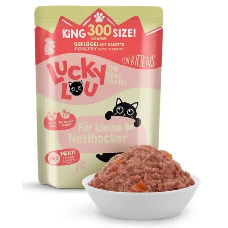 Lucky Lou Lifestage Kitten Drób saszetka 300g Lucky Lou Lifestage Kitten Drób saszetka 300g