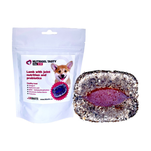 NUTRIGEL przysmak dla psa Jagnięcina z suplementami wspierającymi stawy 150g NUTRIGEL przysmak dla psa Jagnięcina z suplementami wspierającymi stawy 150g