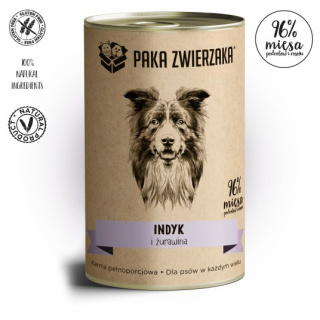 Paka Zwierzaka Karma mokra Indyk i żurawina 400g