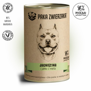 Paka Zwierzaka Karma mokra Jagnięcina i jabłko z miętą 400g