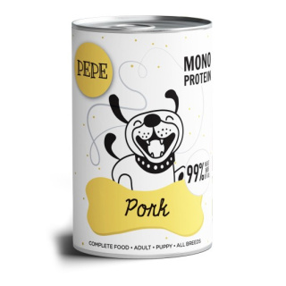 Paka Zwierzaka Karma mokra PEPE Pork (wieprzowina) 400g