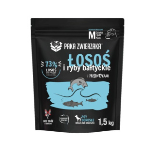 Paka Zwierzaka Karma sucha Łosoś z rybami bałtyckimi "M" 1,5kg