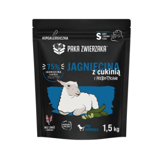 Paka Zwierzaka Karma sucha Jagnięcina z cukinią "S" 1,5kg