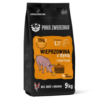 Paka ZwierzakaKarma sucha Wieprzowina z dynią "L" 9kg