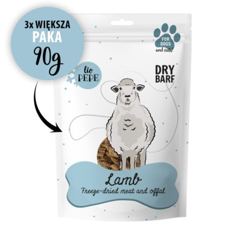 Paka Zwierzaka Przysmak Lio PEPE Lamb XL (jagnięce płuco) 90g Paka Zwierzaka Przysmak Lio PEPE Lamb XL (jagnięce płuco) 90g
