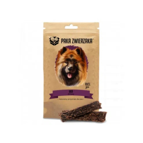 Paka Zwierzaka Przysmak Stripsy Gęś 100% (70g) Paka Zwierzaka Przysmak Stripsy Gęś 100% (70g)