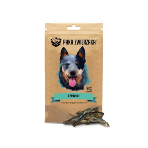 Paka Zwierzaka Przysmak Szprotki 100% (60g) Paka Zwierzaka Przysmak Szprotki 100% (60g)