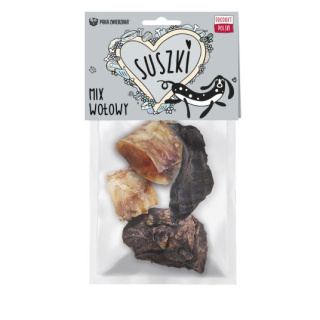 Paka Zwierzaka Suszki Mix Wołowy 100 g