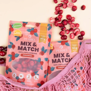 Perro MIX & MATCH Żurawina Przysmaki liofilizowane 10g