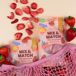 Perro MIX & MATCH Truskawka Przysmaki liofilizowane 10g