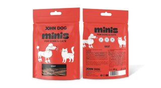 Przysmak dla psa i kota John Dog Minis Wołowina 80 g