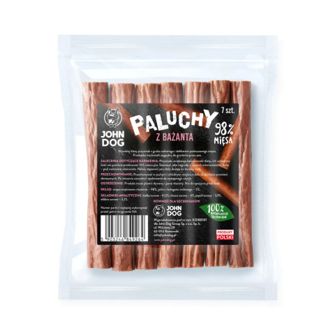 Przysmak dla psa paluch z bażanta John Dog – 7 szt.