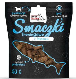 Syta Micha Mini Smaczki treningowe z łososiem 50g