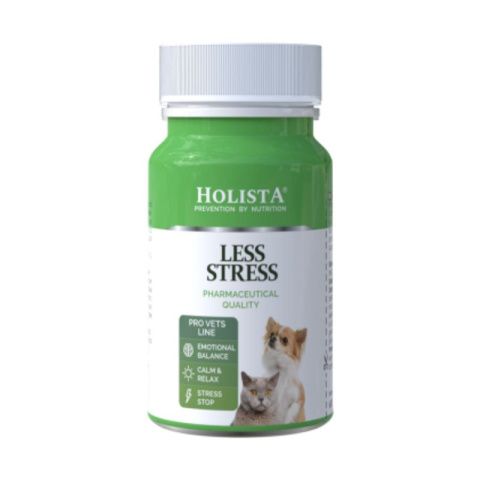 Tabletki na stres Less Stress uspokajające dla psa i kota Holista 60 tab. Tabletki na stres Less Stress uspokajające dla psa i kota Holista 60 tab.